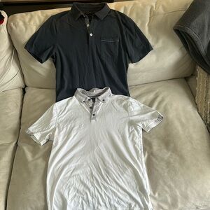 2 Men's Banana Republic luxury touch Polo Shirt